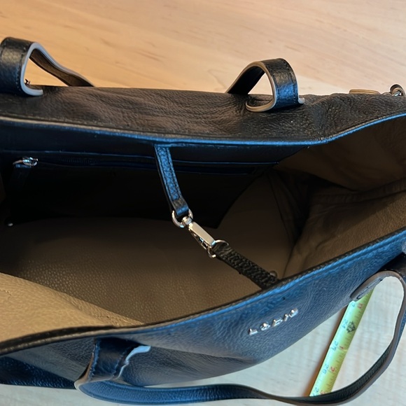 LODIS Bliss Pebbled Leather Tote Handbag Purse - Picture 5 of 10